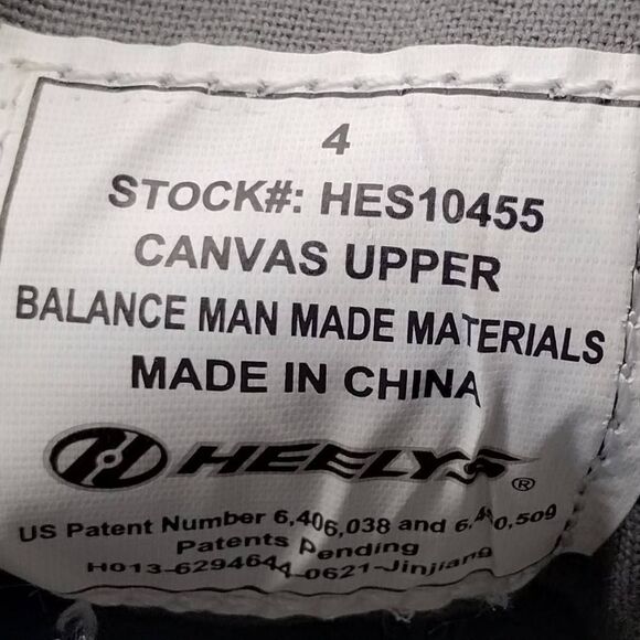 Heelys Casual Grey Skate‎ Sneakers Boys Size 4 Classic Shoes Skates Heelys - Picture 8 of 8